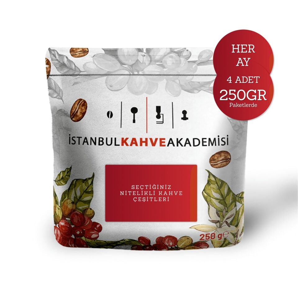 3 Aylık Nitelikli Kahve Aboneliği – Her Ay 4 Paket Kahve (250g)
