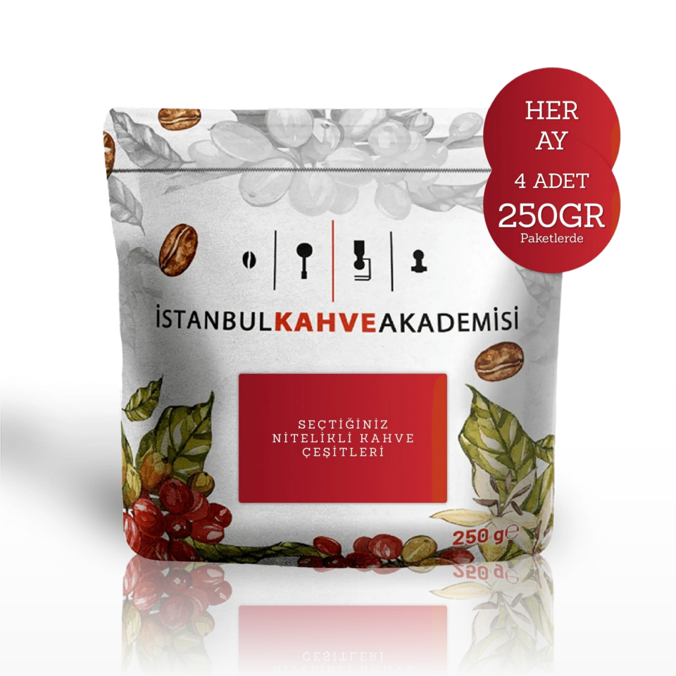 3 Aylık Nitelikli Kahve Aboneliği – Her Ay 4 Paket Kahve (250g)