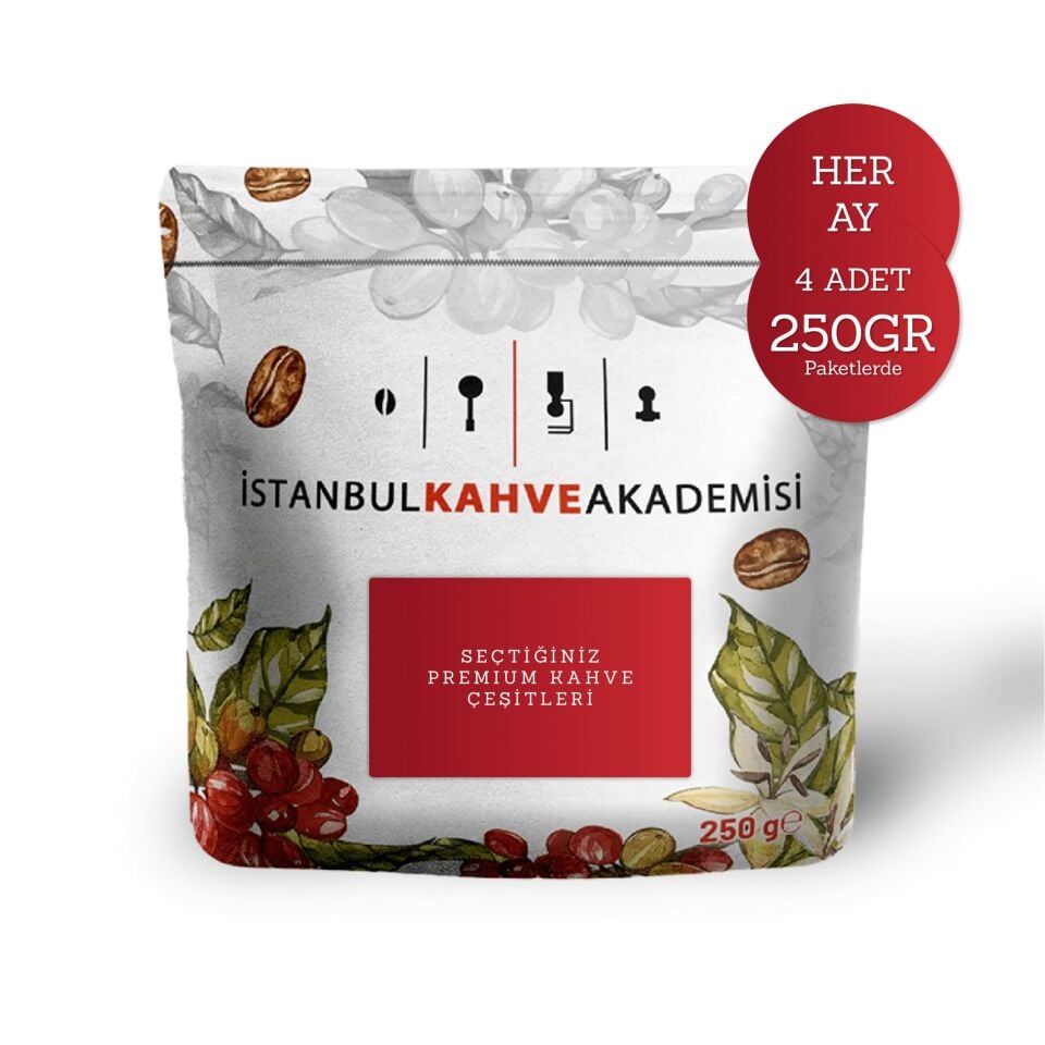 3 Aylık Premium Kahve Aboneliği – Her Ay 4 Paket Kahve (250g)